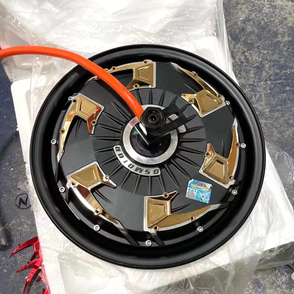 QS 12 Inch 4-generation Brushless Disc Brake Hub Motor 60-96V 1500 2000 3000W High Power Electric Scooter Rear Wheel Hub Motor