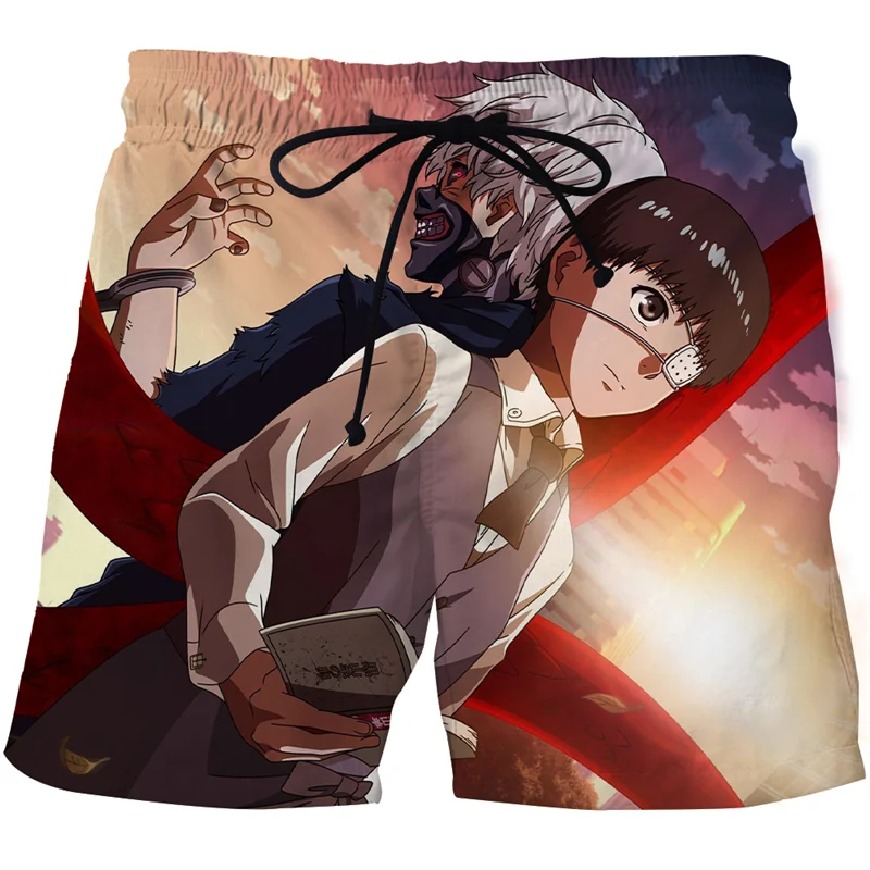 Tokyo Ghoul Beach Shorts Anime 3D Printed