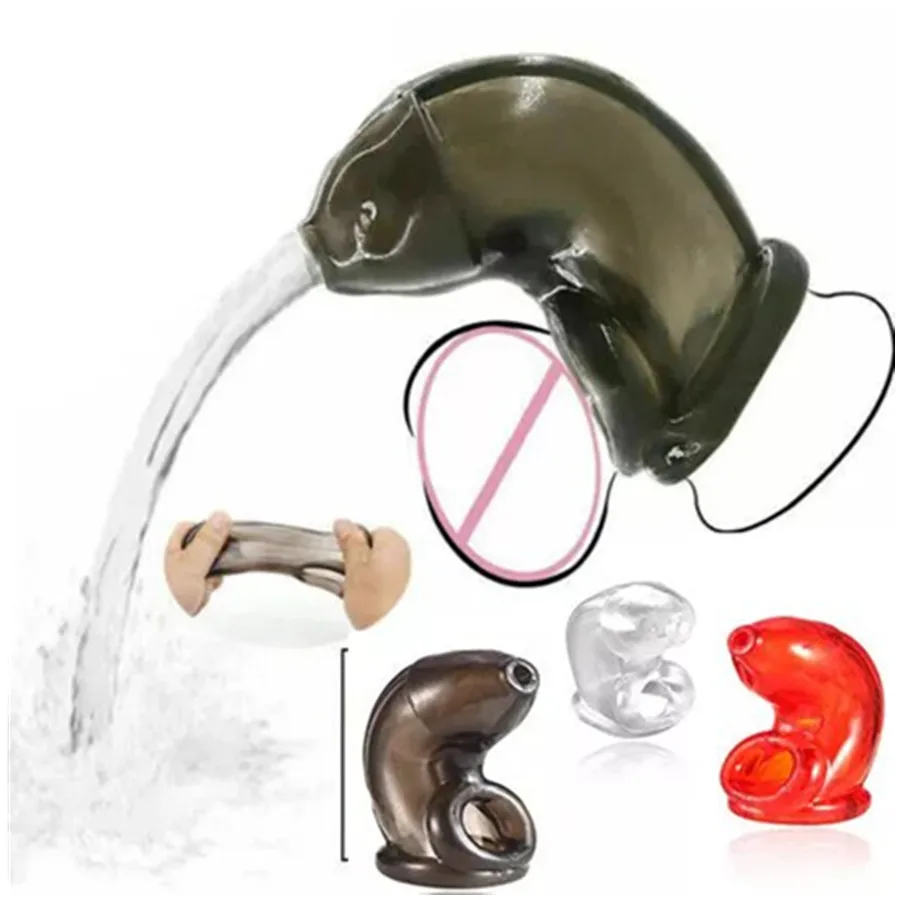 Soft Male Chastity cage Cock Sling 2 Ball Sling Stretcher Ball Stretcher Male Chastity Cage Delay Ejaculation Sex Toys for men