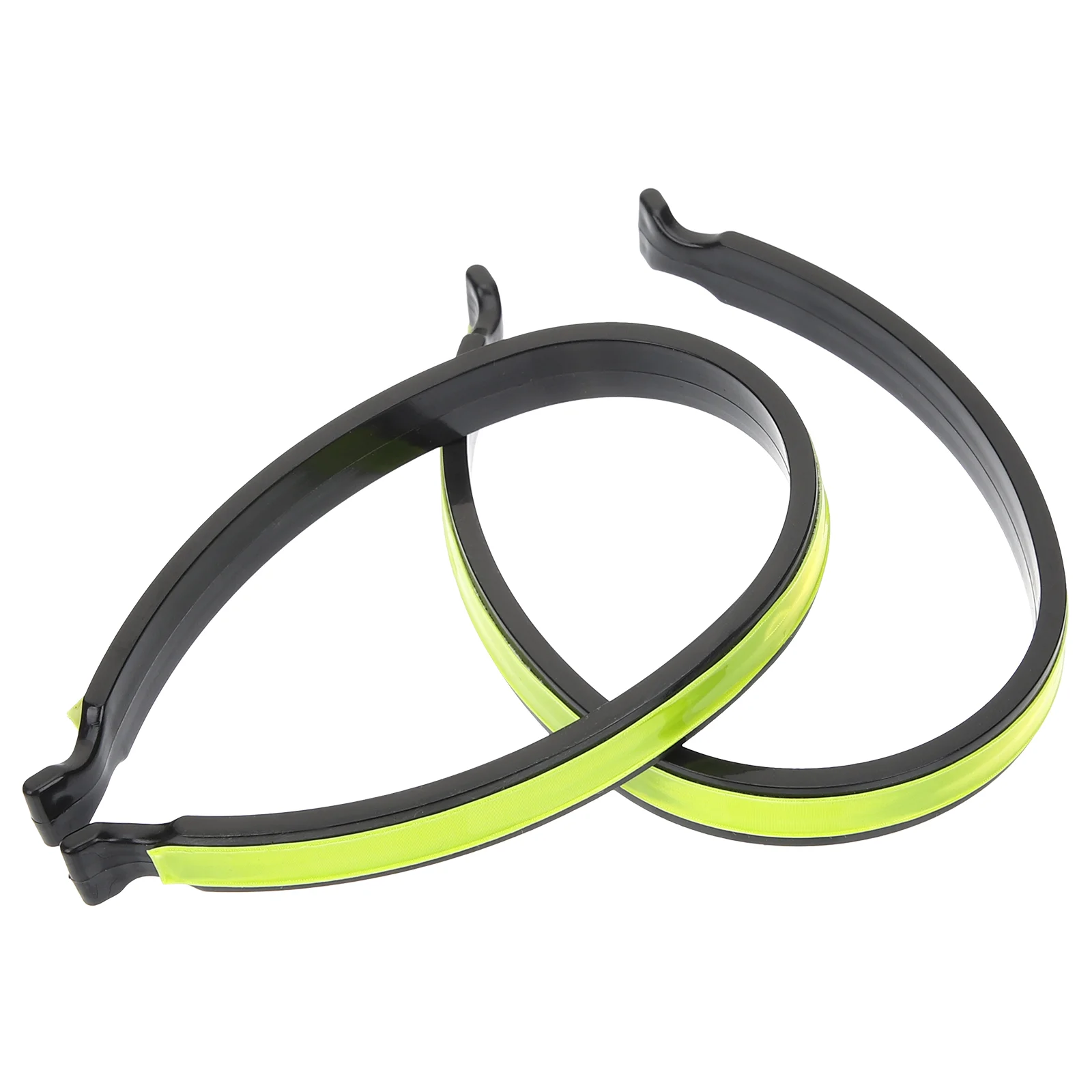 

2Pcs Riding Trouser Clips Leg Clips Trouser Bands with Reflective Sticker