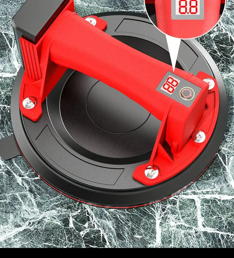 New Tile Porcelain Strong Vacuum Suction Cup for Glass Lifting Sucker 200KG 8 Inch Electric Heavy Duty Vacuum Lifter with Pump