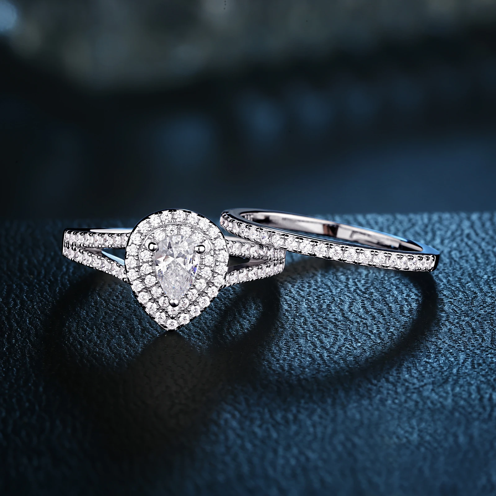 Newshe Wedding Ring Set Classic | Sterling Silver 925 Ring | Wedding Ring  Sets Women - Rings - Aliexpress