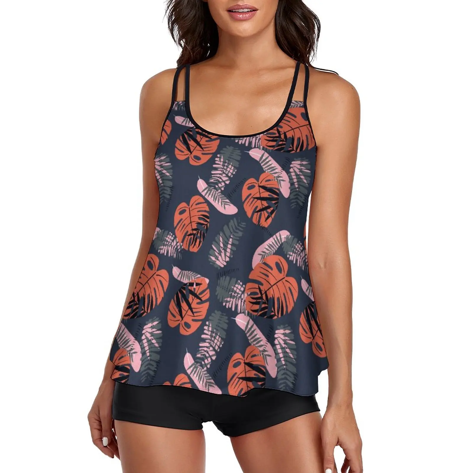 

Women Two Piece Swimwear Bathing Suit Printed Split Swimsuit Set