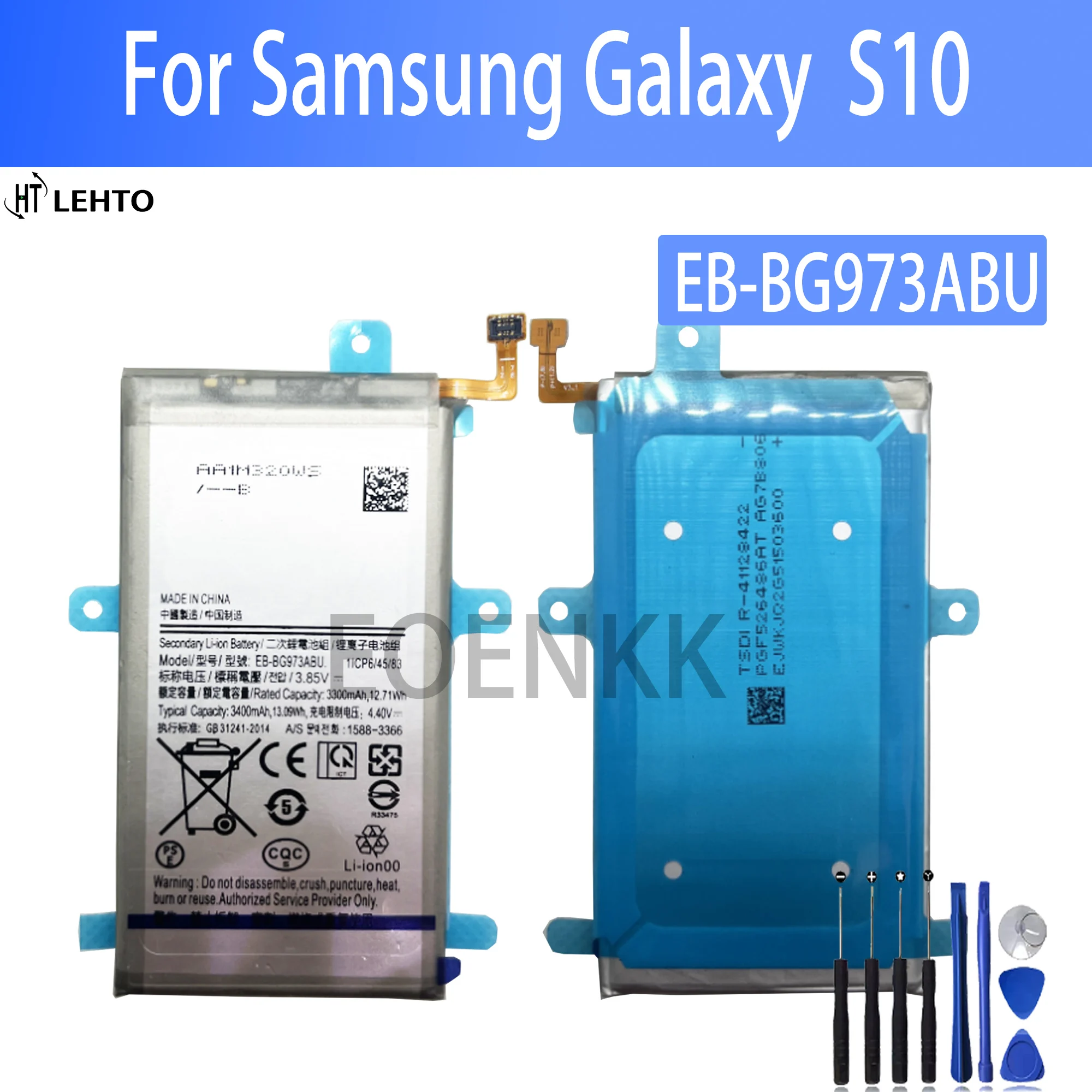

100% high capacity EB-BG973ABU Battery For Samsung S10 Phone Replacement Bateria