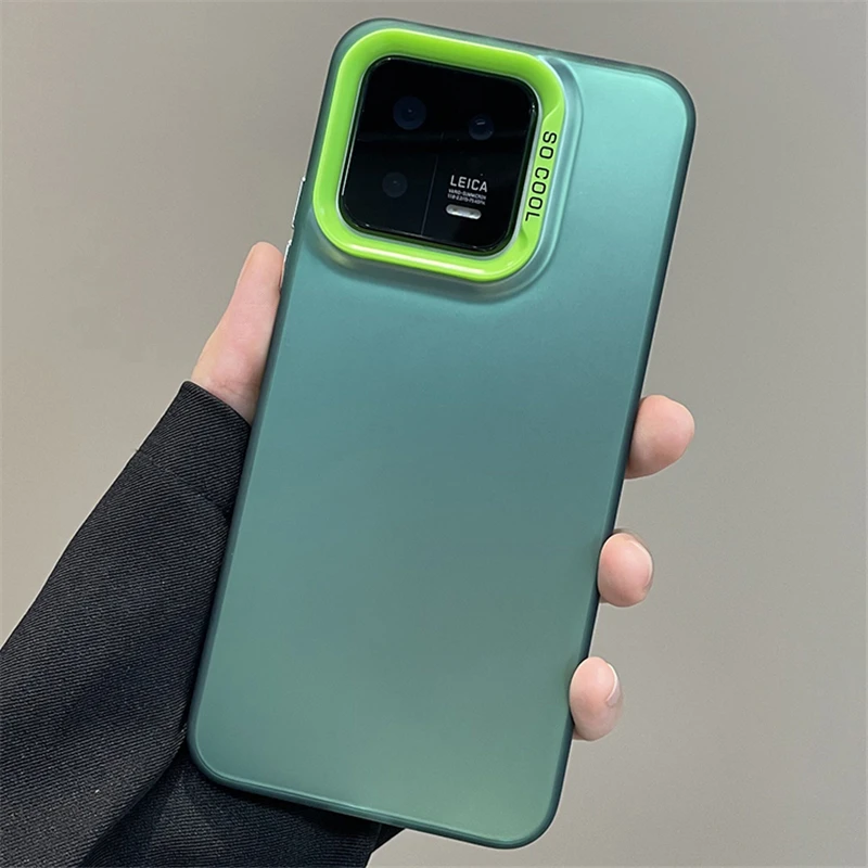 14 Mi Matte Laser bunte Handyhülle für Xiaomi 12T 13T 12X 11 Ultra 13 Pro Rüstung stoßfeste Stoßstange_voghion.com