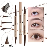 Doublehead liquid Eyebrow pencil Lying silkworm waterproof Black brown Natural Point mole wild Eyebrow pen aegyosal liner Makeup 1
