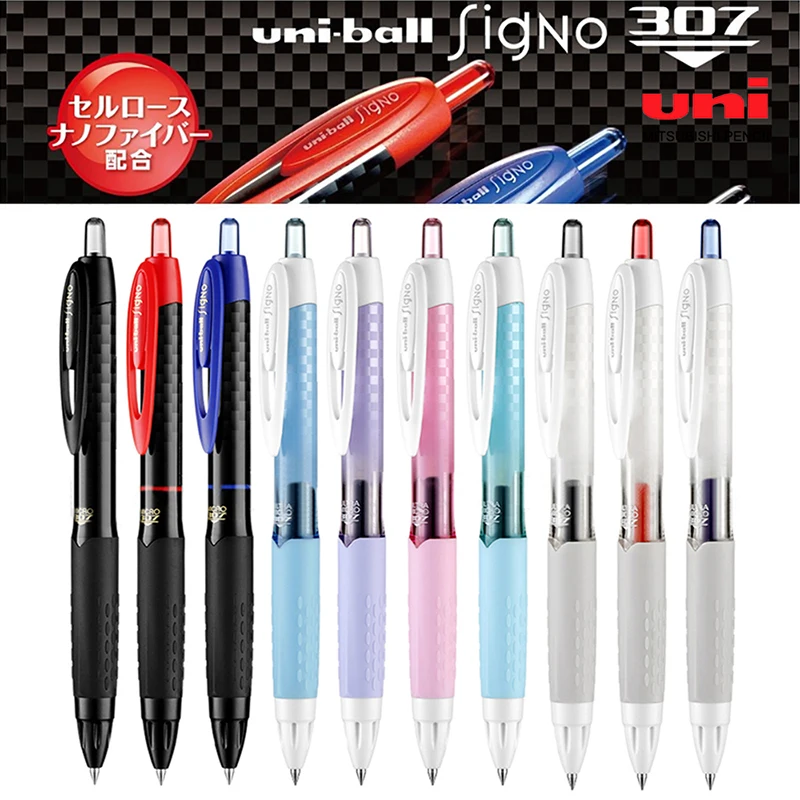 

5 Pcs UNI Signo Gel Pen UMN-307 Retractable Bullet Quick-drying Signature Pen 0.38/0.5mm Student Writing Stationery Supplies