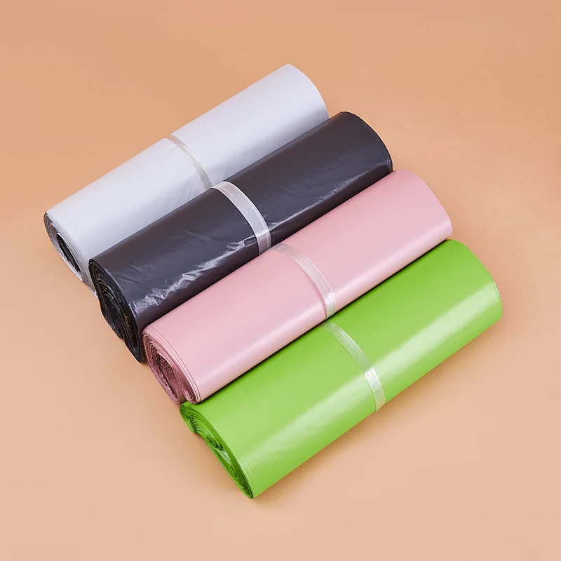 50 PCS Self-sealing Sticky Express Bags Storage Bags Plastic Envelope Mailing Bags Postal Transport Bags Custom Logo Printing images - 6