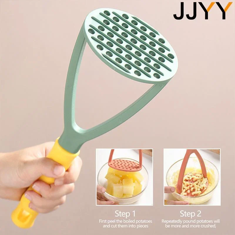 Plastic Pressed Potato Masher Puree Juice Maker Potato Tomato Pusher Smooth Mashed Potatoes Crusher Fruit Stonego Kitchen Tools potato masher