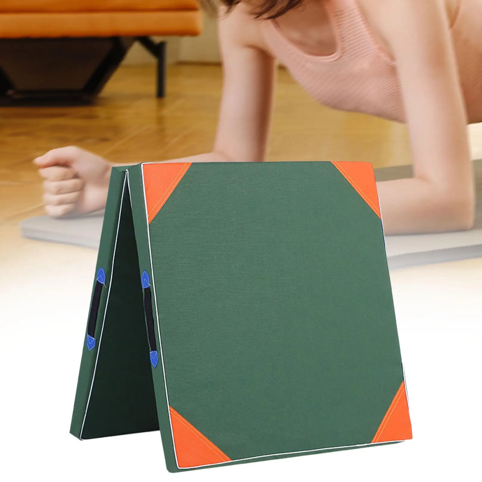 Folding Exercise Mat Gymnastics Mat 120cmx60cm Two Fold for Aerobic Fitness Stretching Home Gym Folding Exercise Mat Gymnastics Mat 120cmx60cm Two Fold for Aerobic Fitness Stretching Home Gym
