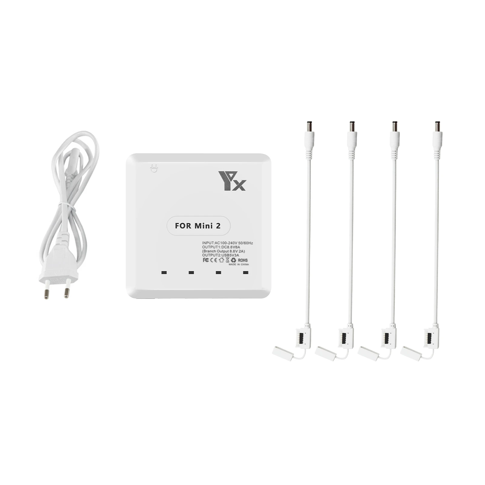 

Зарядное устройство для аккумулятора 6 в 1, 4-канальный концентратор для быстрой зарядки, пульт дистанционного управления, дорожные аксессуары для дрона, безопасные USB-порты для DJI Mavic Mini 2