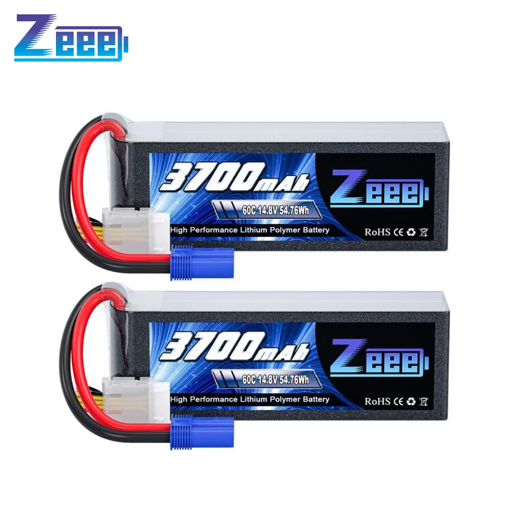 Zeee 4S Lipo Batterie 14,8V 60C 3700mAh Softcase mit EC5 Stecker für RC Autos Boot FPV Drone Batterie UAV Flugzeug Hubschrauber Teile