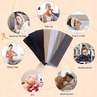 Women White Elastic Yoga Headband Soft Non-slip Sweat Absorbing Hairband Face Wash Makeup Sports Headscarf Autumn Winter Outdoor College Party Travel Hair Accessories - Image 6