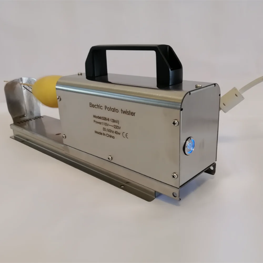 Electric 3 in1 Tornado Potato Cutter Curly Fries Twist Hot Dog Potato Twister 110/220V Spiral Potato Cutting Machine