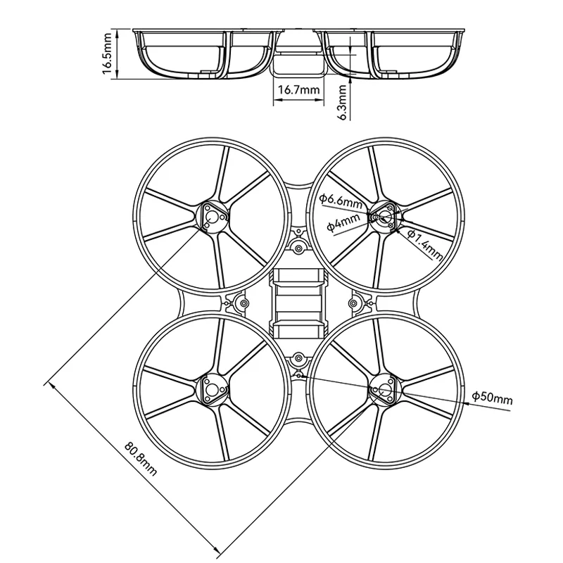 Drone de Course FPV avec Caméra HD - 6 Couleurs Disponibles