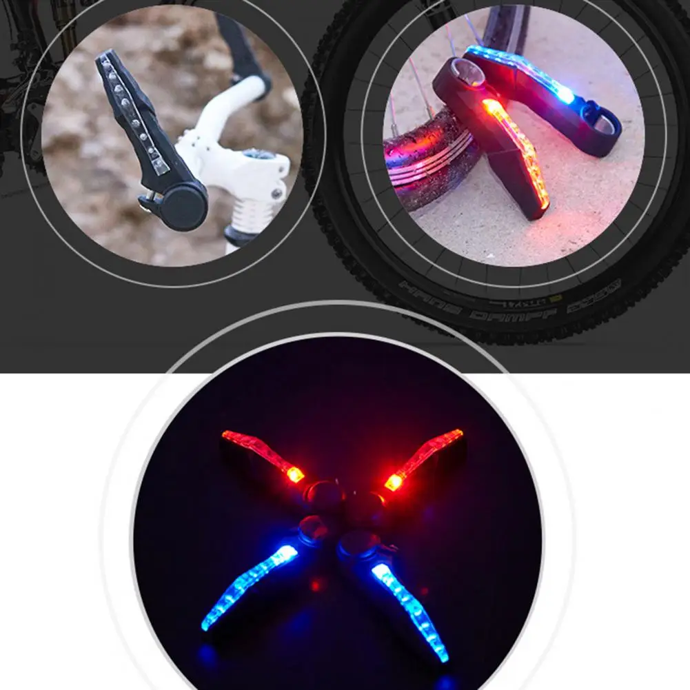 

1 Pair Safe Bike Turn Lights High Brightness Warning Lights LED Light Bicycle Handle Bar End Horn Safety Headlights Alert