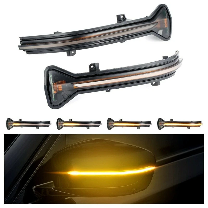 백미러 LED 방향 지시등 보조 램프, BMW 3 5 6 7 8 시리즈 G20 G38 G12 G30 G31 G32 M5 F90, 1 쌍