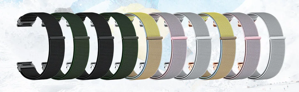 20mm Nylon Strap for Garmin Descent MK 2S/Fenix 7S/6S/6S Pro Bands for Fenix 5S/5S Plus Replacement Watchband Bracelet