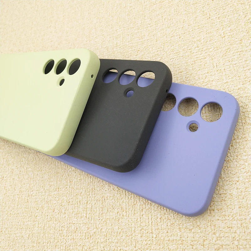 High-Quality Soft Silicone Samsung Galaxy Case with Full Camera Protection and Logo