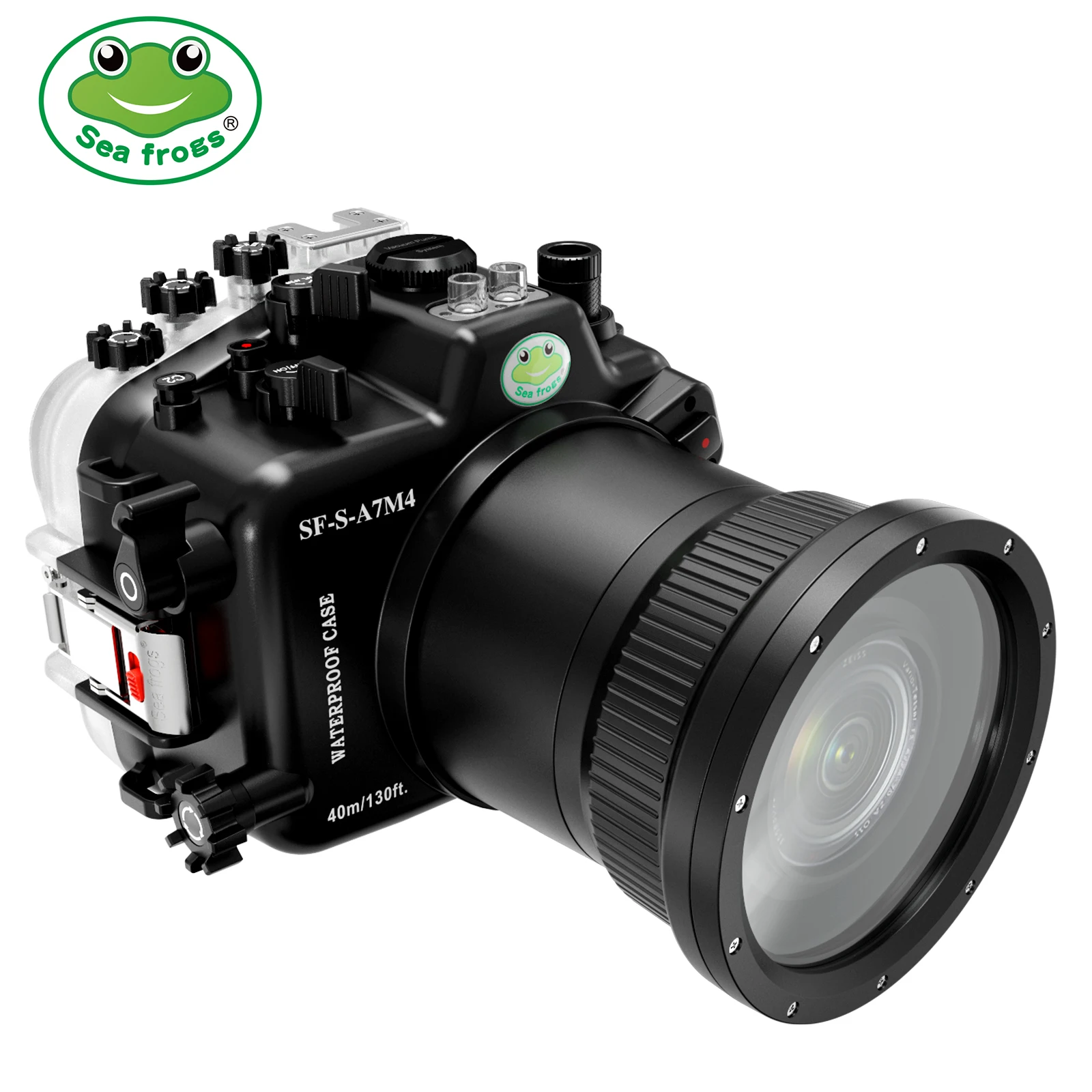 

Seafrogs 40M/130FT Underwater Camera Housing For Sony Alpha 7 IV (ILCE-7M4 /α7 IV) With Dome Port (WA005-F-B-A)