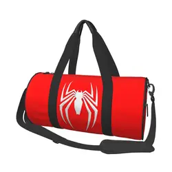 Super Role Hero Sports Bags Red Art Travel Gym Bag with Shoes Retro Handbags Men Design Portable Fitness Bag