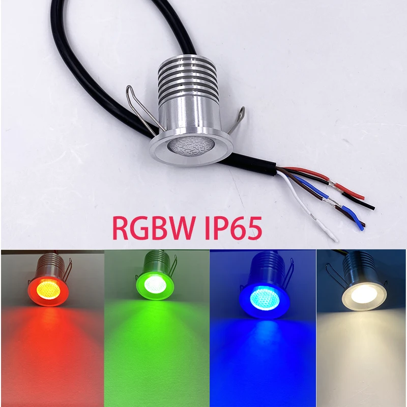 Recessed Ceiling Spotlight IP65 3W 12V Mini Led Spot RGB RGBW Outdoor Spotlight Shopping Mall Hotel KTV Dimmable Room Decor Sauna Waterproof Recessed Lamp