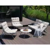 Outdoor Sofa Set, Comfy E-Coated Outdoor Furniture Set for 4 Person with Thick Olefin Cushions, Samba Patio Conversa 1