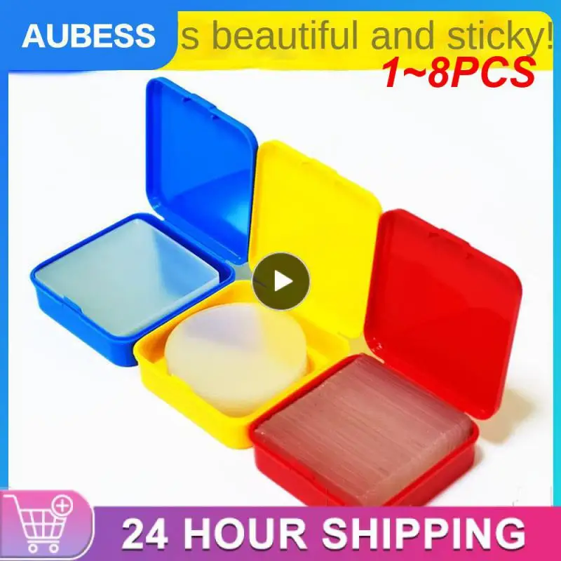 

1~8PCS Set Double Sided Transparent Stickers Non-marking Strong Adhesion Tapes Easy To Cut High-adhesive Double Faced Tapes