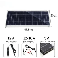 1000W panneau solaire 12V cellule solaire 10A-100A contrôleur Kit de plaque solaire pour téléphone RV voiture caravane maison Camping batterie extérieure 3