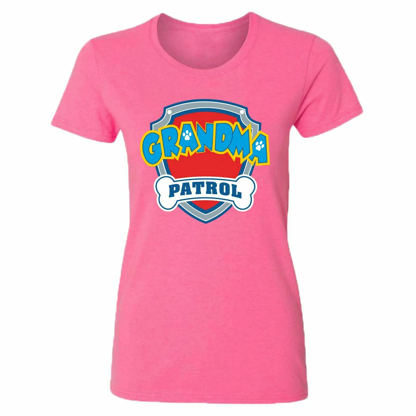 Grandma Patrol T-Shirt Family Birthday Gift Mother Women Ladies