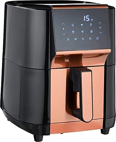 

USA 7-Quart Air Fryer & Dehydrator - with Ergonomic Touchscreen Display with Stackable Dehydrating Racks with Preheat &