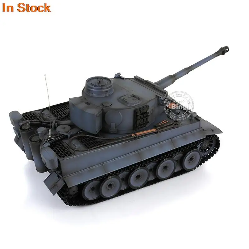 Toys Gifts 1/16 HENG LONG 7.0 Plastic German Tiger I RC Tank 3818 Barrel Recoil Track Idler Smoke Unit Speaker Radio TH17247 6