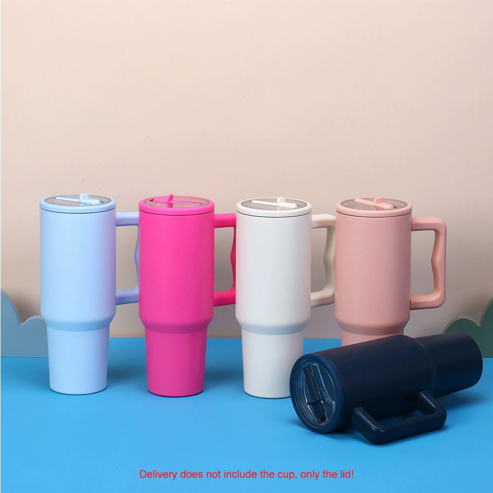 Tumbler Cover 2PCS Tumbler Cover Replacement Lids for Stanley 30Oz/40Oz Tumbler Mug Spill Proof Cup Lids Covers Dustproof Water Cups Straw Lid