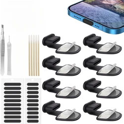 Universal USB C Dust Plugs with Speaker Cover - Anti - Dust Waterproof Type - C Port Protector (1set)