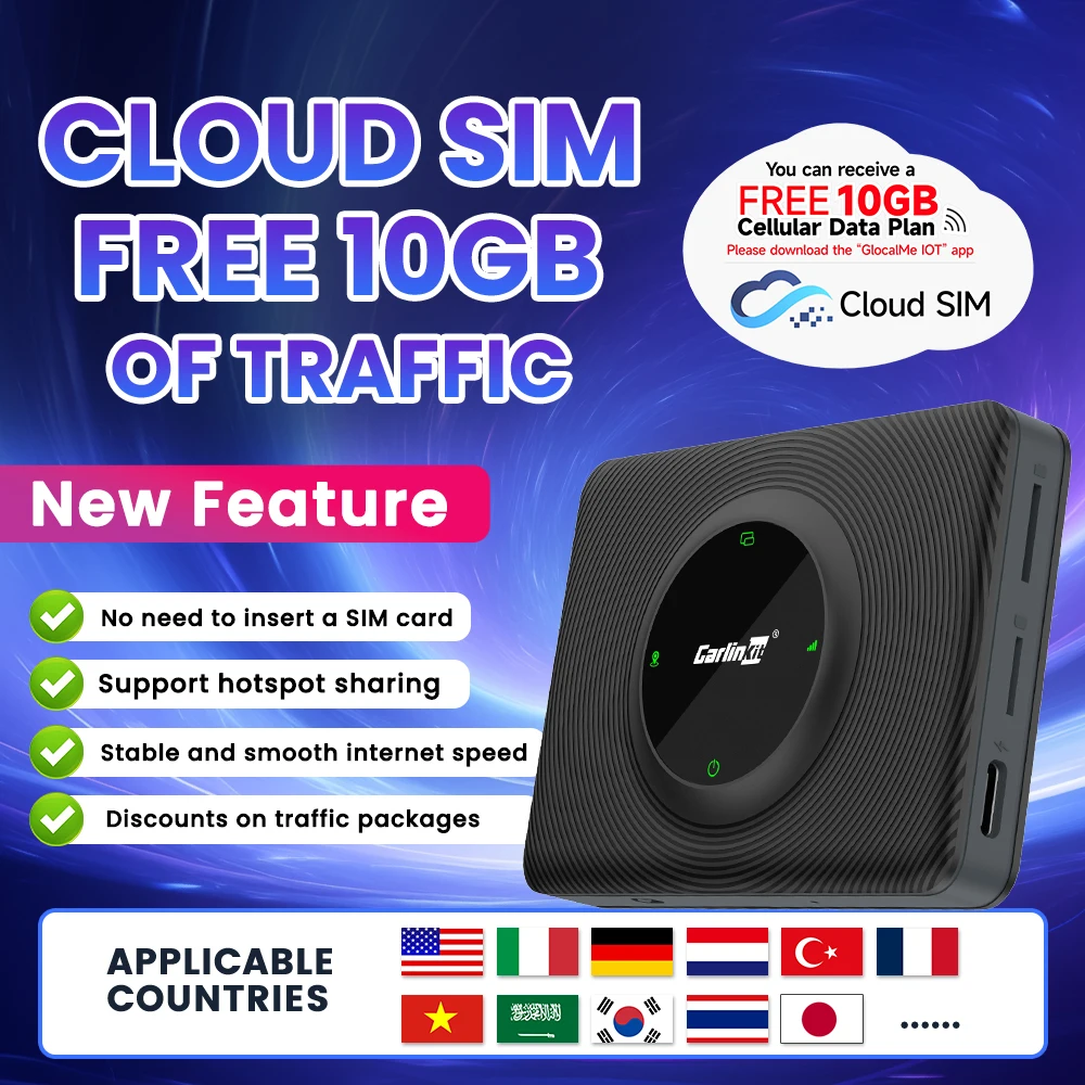 2025 CarlinKit AIBox Android 13 SM6225 8 コア 8G + 128G スマート