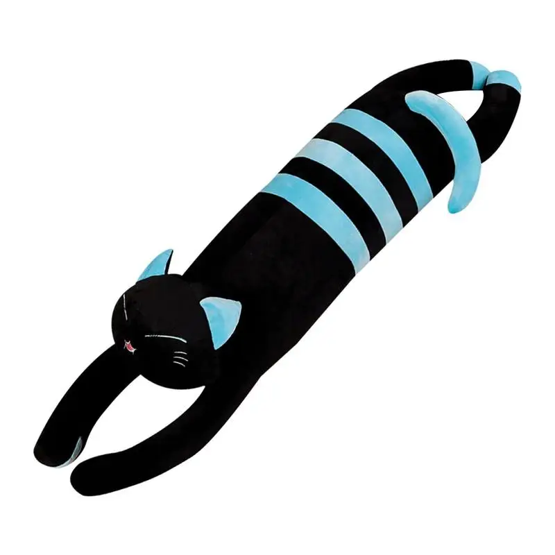 

Cat Plush Cushion Pillow Cat Plush Doll Pillow Soft Plush Toy Stuffed CatShape Plushie Pillow For Kids Bedrooms Ornaments
