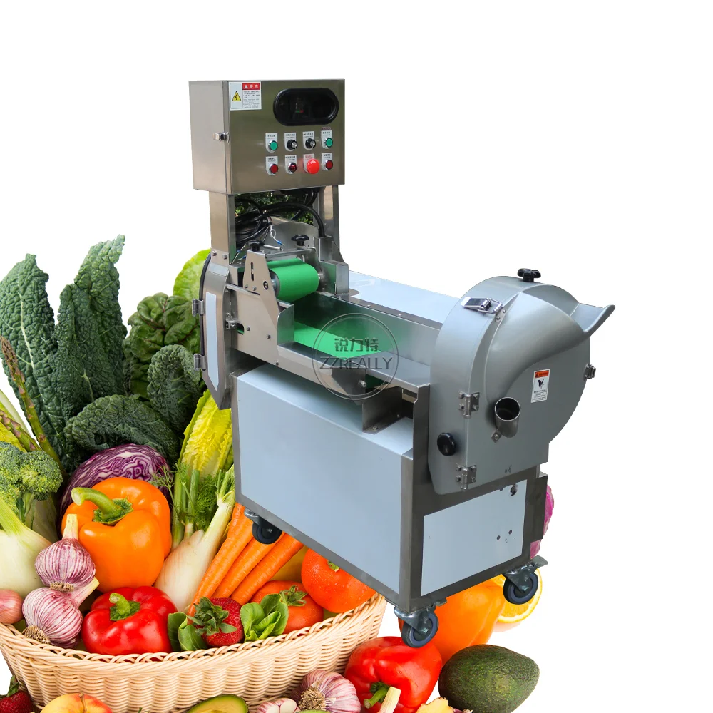 Multifunctional Vegetable Cutter Machine Fruit Cutting Slicing Tool Commercial Electric Potato Carrot Ginger Onion Chopper 5
