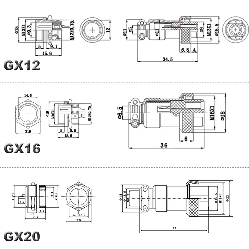 yidi conector de aviacao circular tomada lc cable 05