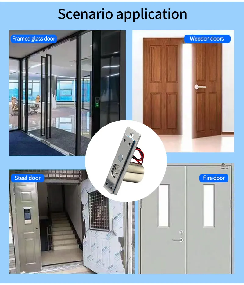 Mini Waterproof Electric Bolt Lock Fail Safe Concealed Electric Door Lock 3/5 Wi