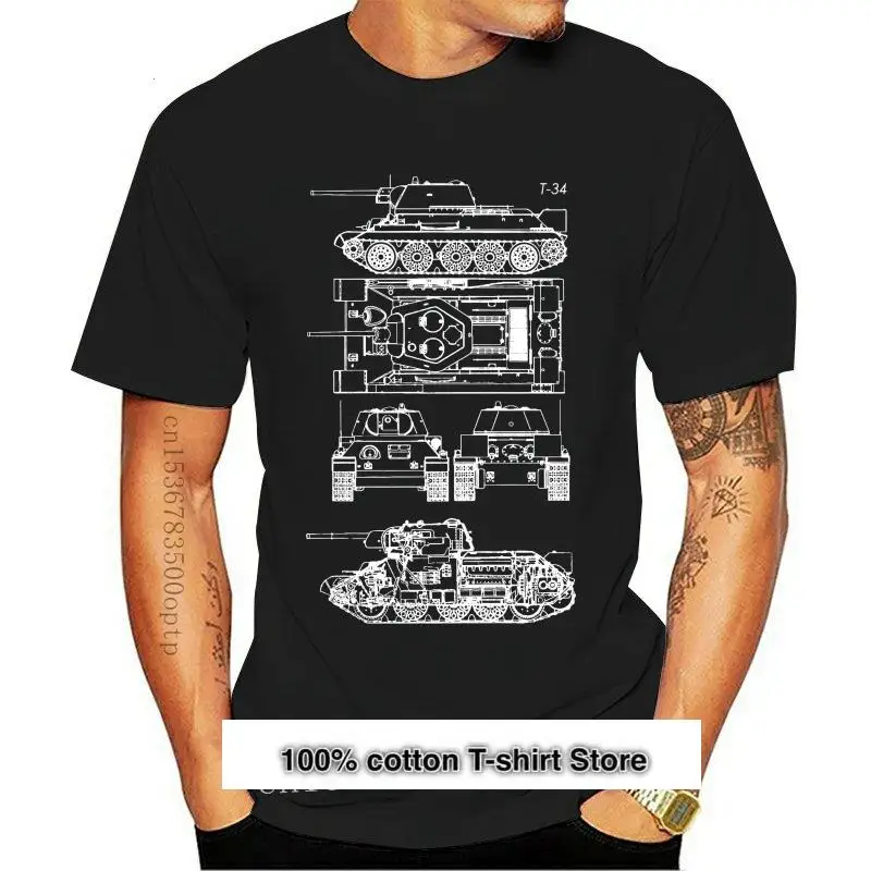 New T-34 Tank Tee - Wot Shirt World Of Tanks 3Xl Game Print Abbigliamento Regalo Fidanzato