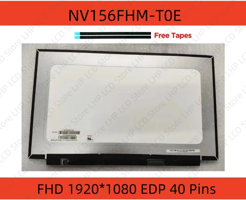 15.6 Pollici NV156FHM-N48 Sottile EDP 30 Pin FHD IPS Pannello Schermo LCD Per La Sostituzione Del Computer Portatile 60Hz Frequenza Di Aggiornamento Nuovo Prodotto - Foto 3