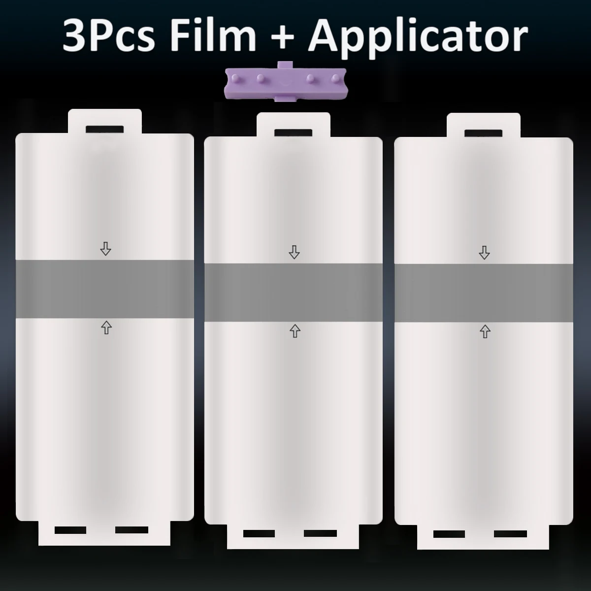 3-Piece Front Hydrogel Screen Protector Set with Installation Tools
