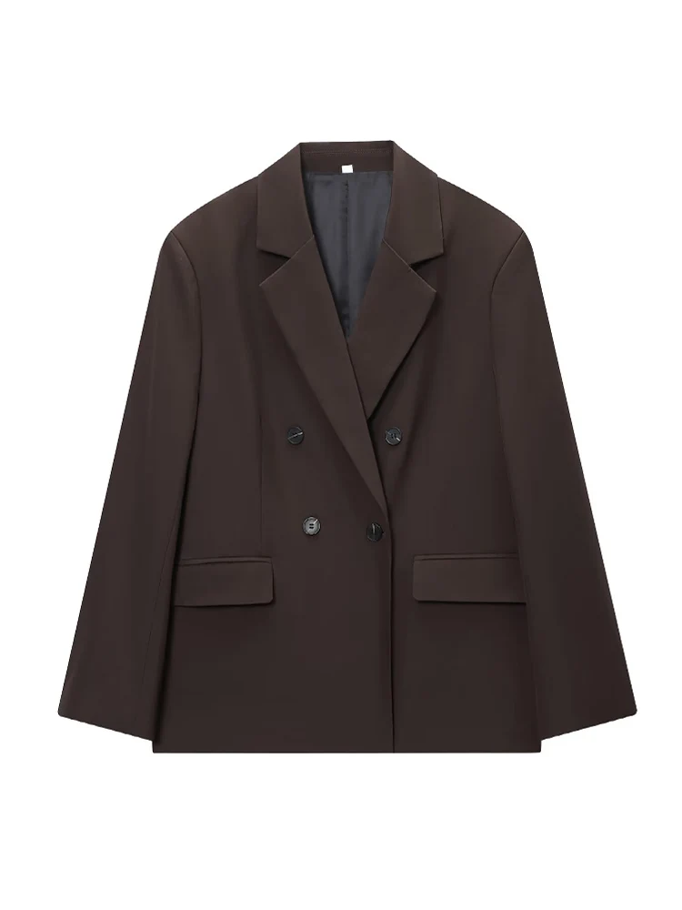  Elegant Skirts Shorts Set For Women's 2 Pieces Outfit 2025 New Double Breasted Blazer Coat Mini Belt Shorts Fashion Office Set