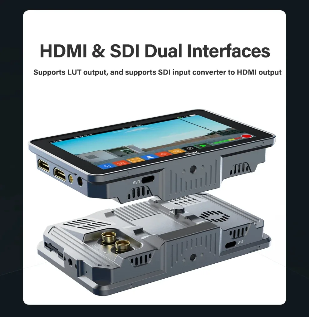 SHIMBOL Memory I Pro 5.5 " 2000 Nits 3G-SDI HDIM Recording Monitor with 3D LUT I