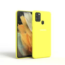 Silky Silicone Soft - Touch Protective Phone Case Cover - A53 (Yellow)
