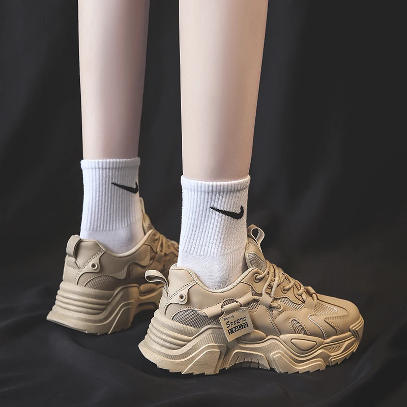 

Women's Shoes Ladies Winter Warm Plush Woman Thick Sole Casual Running Sneakers Trendy Sports Vulcanized Platform Shoes