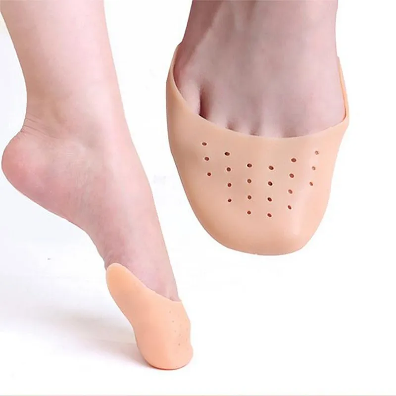 Forefoot Pad Toe Protector Silicone High Heel Ballerina Half Size Cushion Pain Relief Non-slip Shoe Insole for Women Foot Care shoe insoles