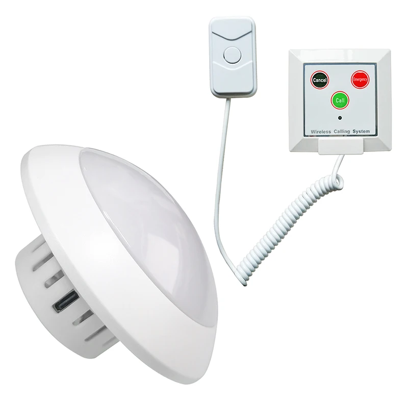 

Wireless Call Bell Medical Alert System Caregiver Pager for Seniors Patients Elderly Disabled at Home