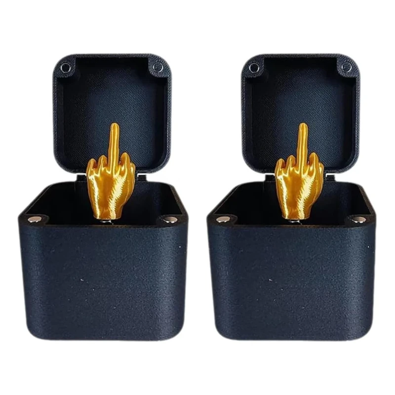 Humorous Desk Décor: Middle Finger Surprise Box