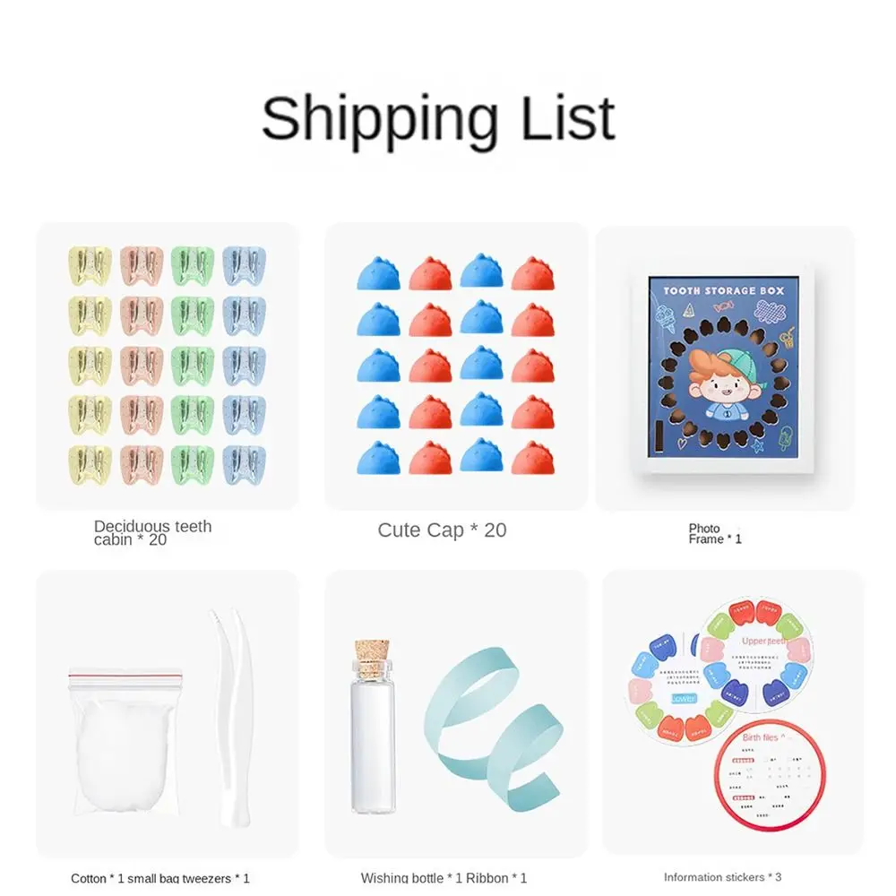 Souvenir Case Photo Frame Milk Teeth Organizer Keepsake Baby Tooth Box Tooth Container Tooth Collection Case Teeth Storage Box